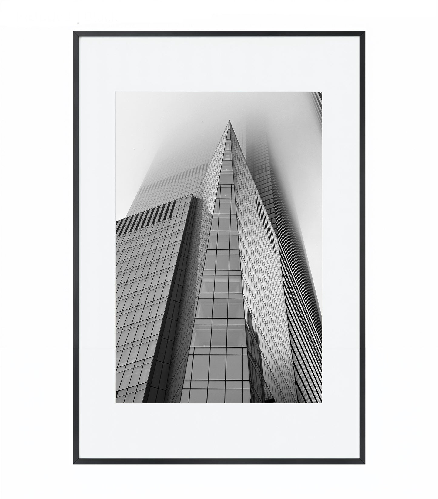 Hudson Yards in Fog - Framed Photography Print