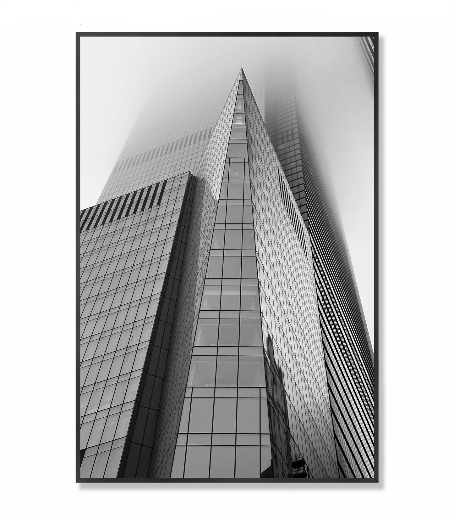 Hudson Yards in Fog - Framed Photography Print