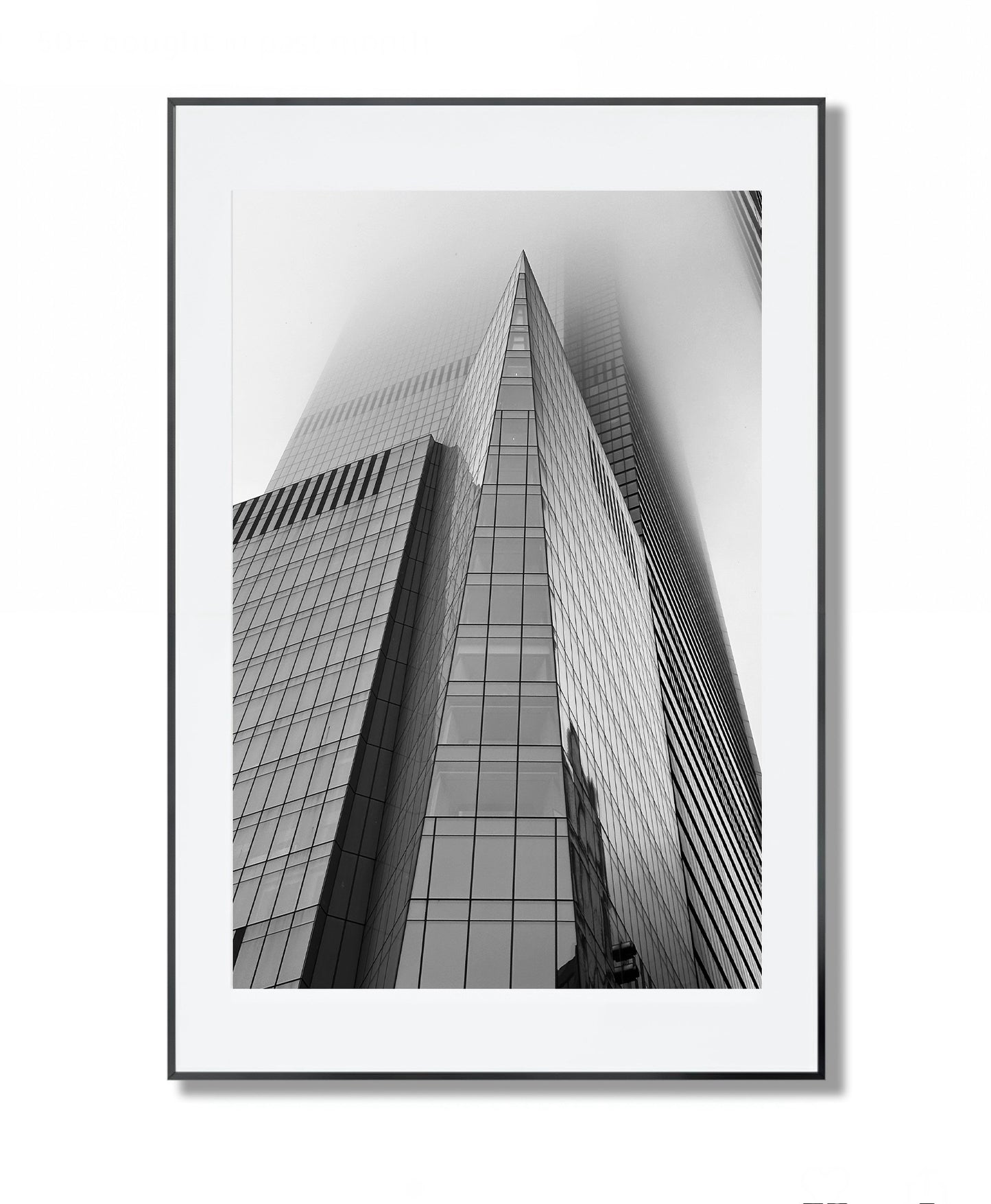 Hudson Yards in Fog - Framed Photography Print