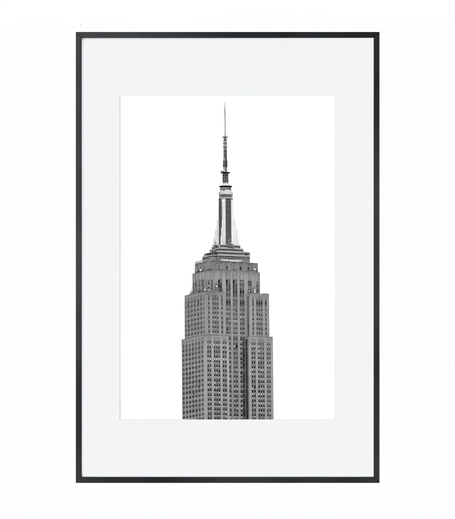 Minimalistic Icon Empire State - Framed Photography Print