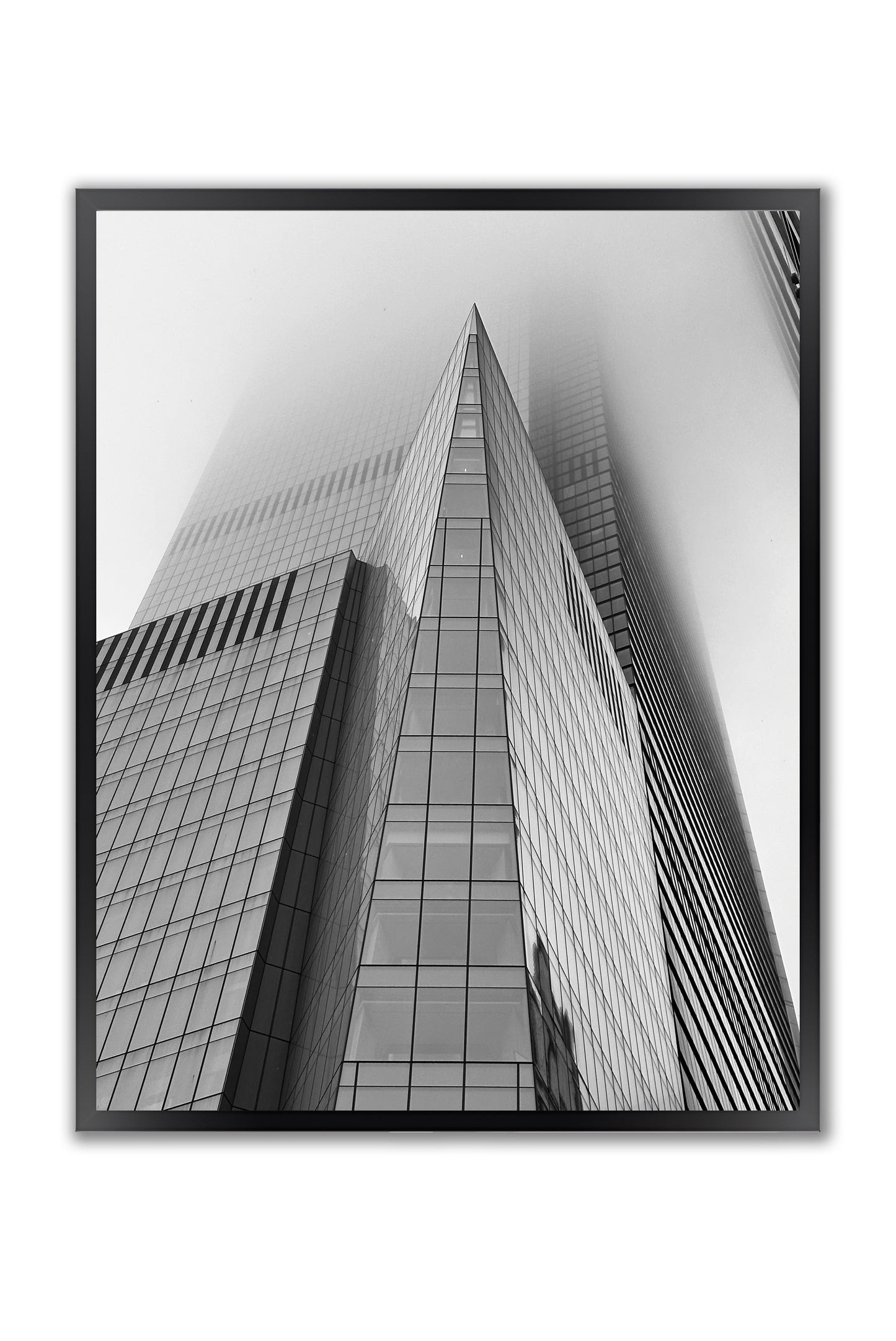 Hudson Yards in Fog - Framed Photography Print