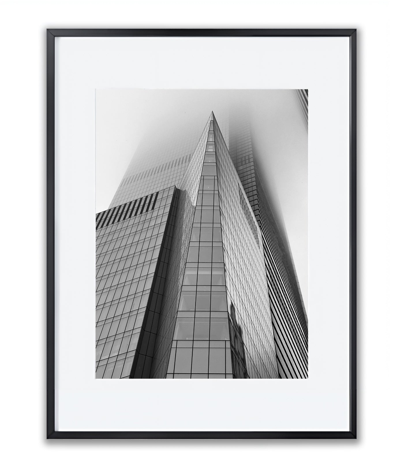 Hudson Yards in Fog - Framed Photography Print