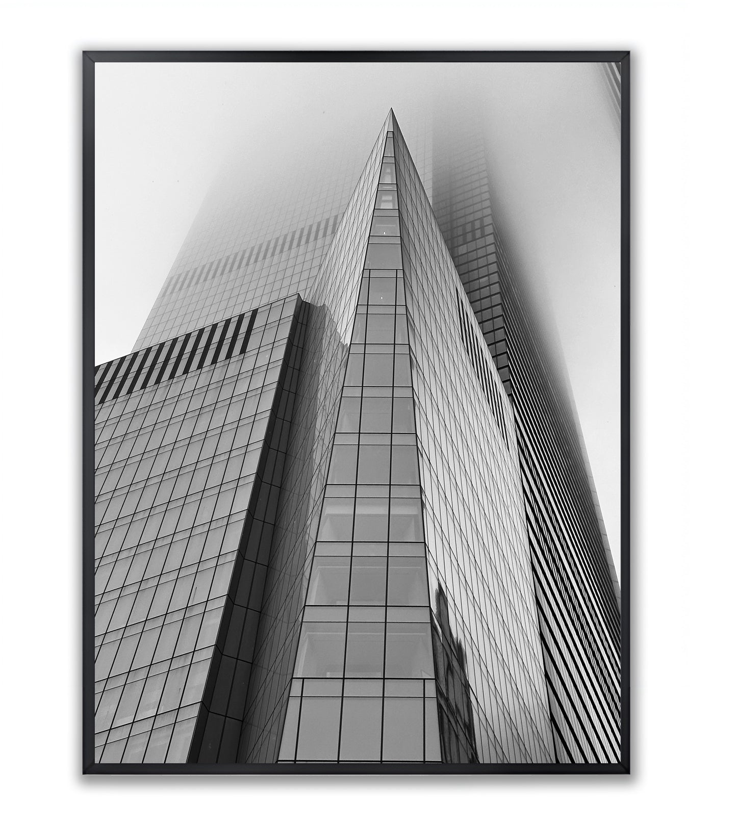 Hudson Yards in Fog - Framed Photography Print