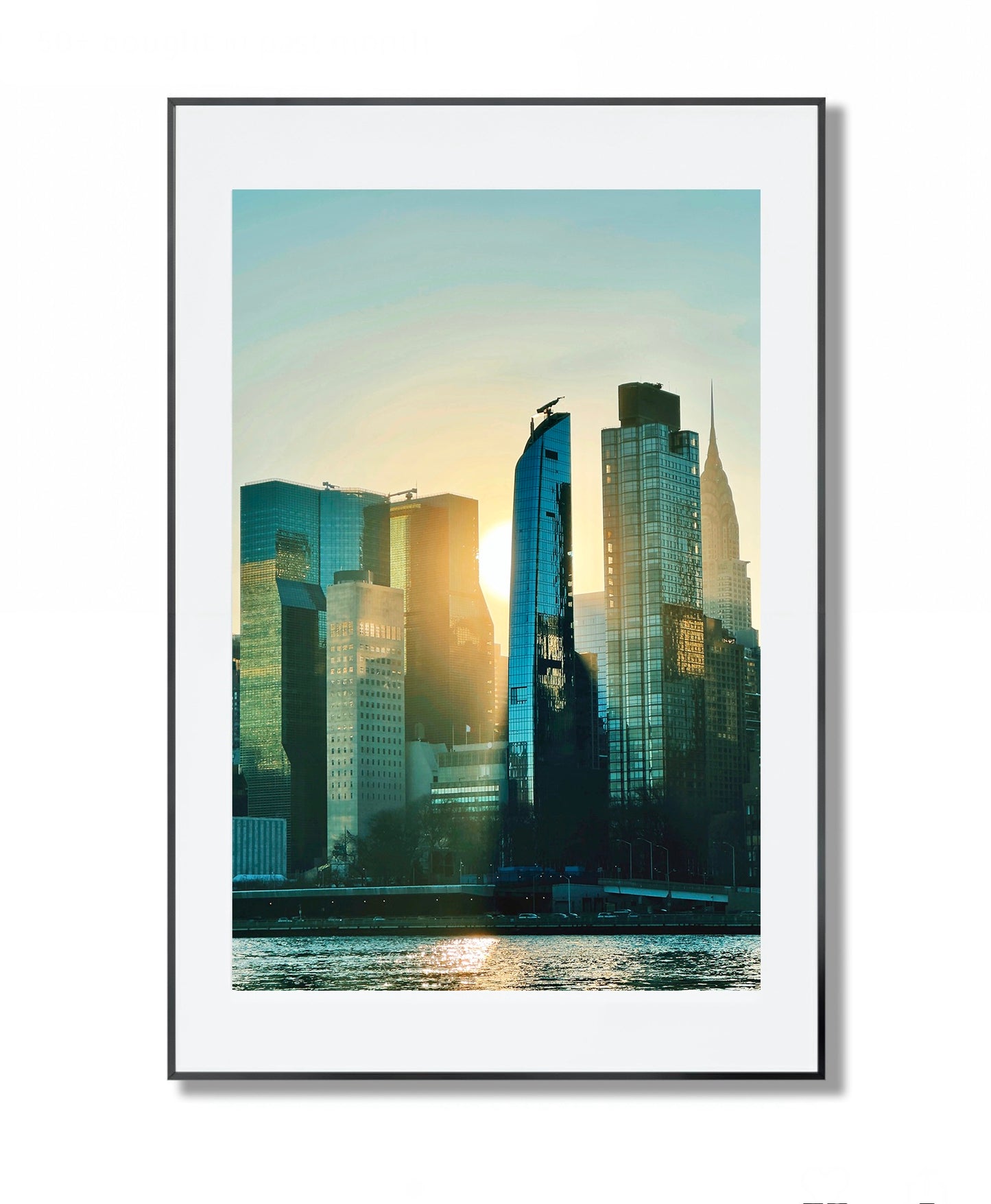 Manhattan View Sunset - Framed Photography Poster
