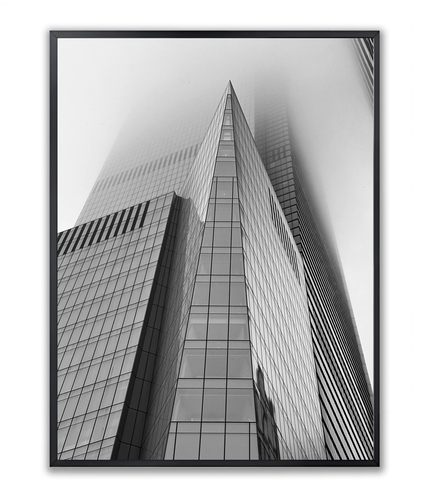 Hudson Yards in Fog - Framed Photography Print