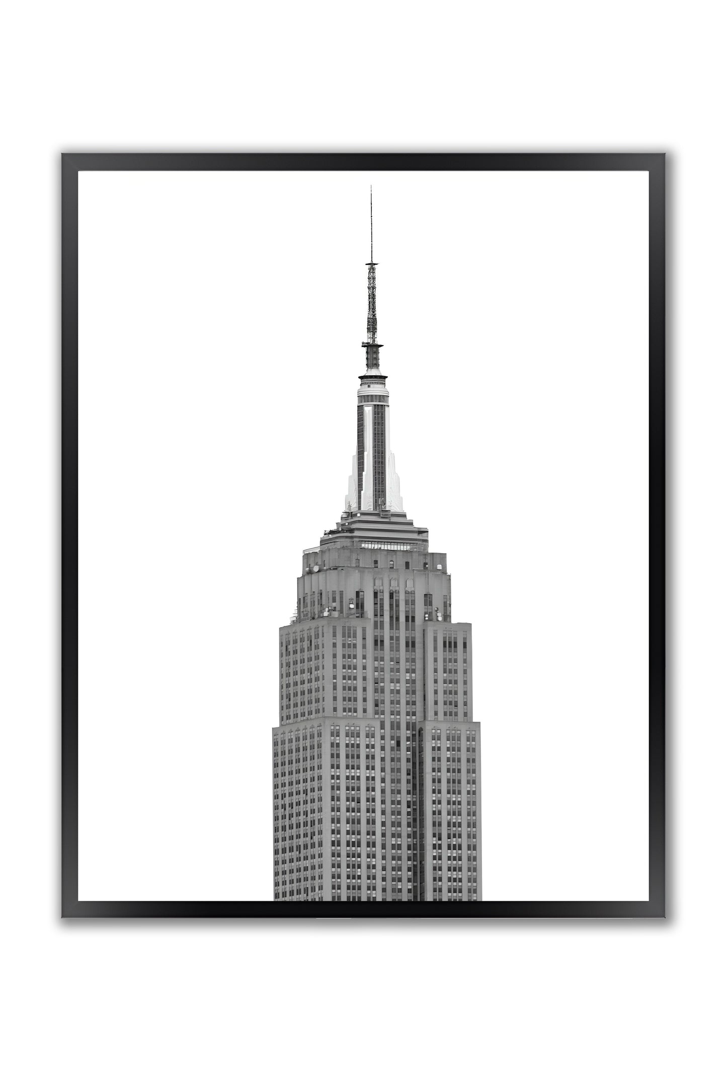 Minimalistic Icon Empire State - Framed Photography Print