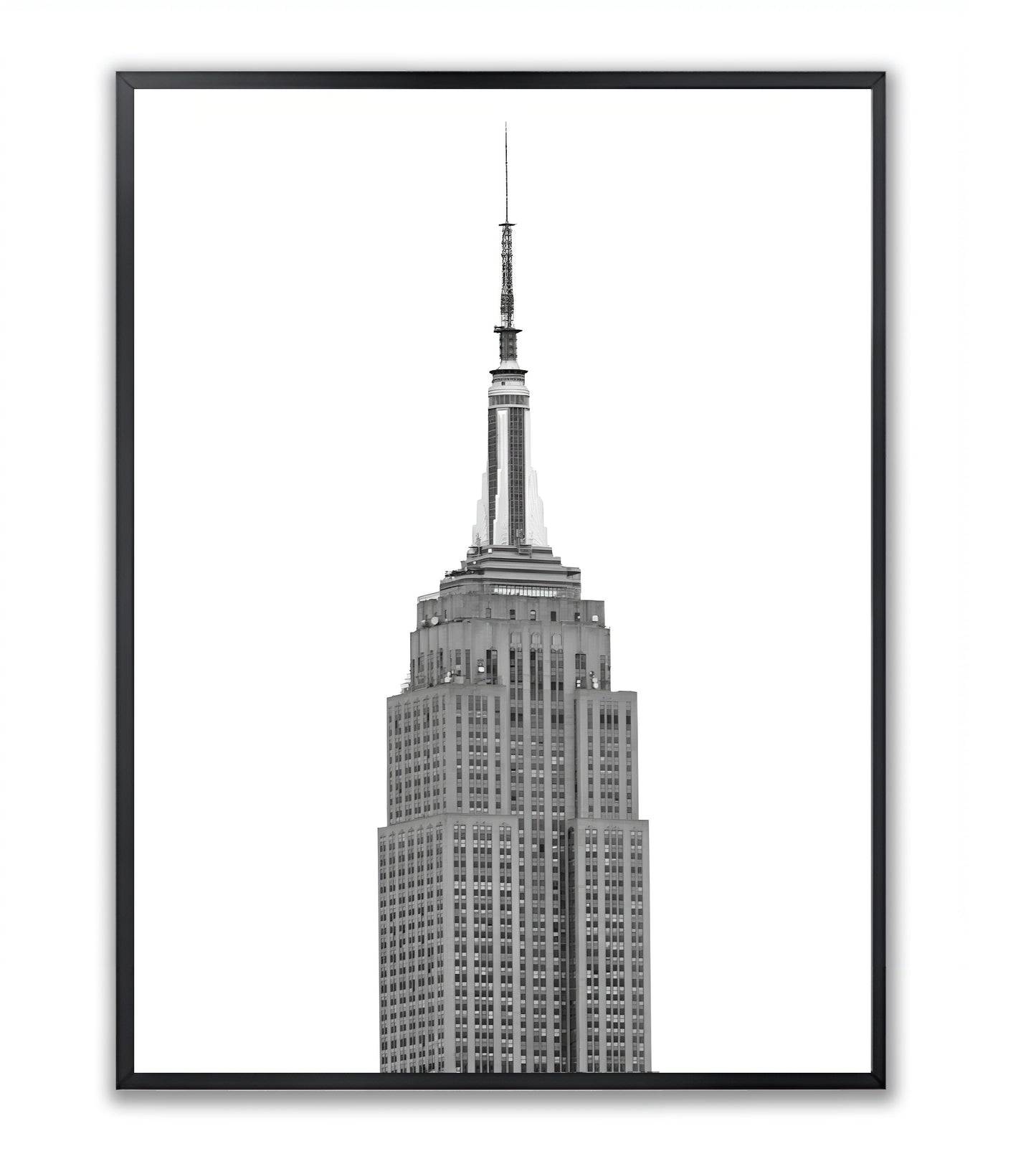 Minimalistic Icon Empire State - Framed Photography Print