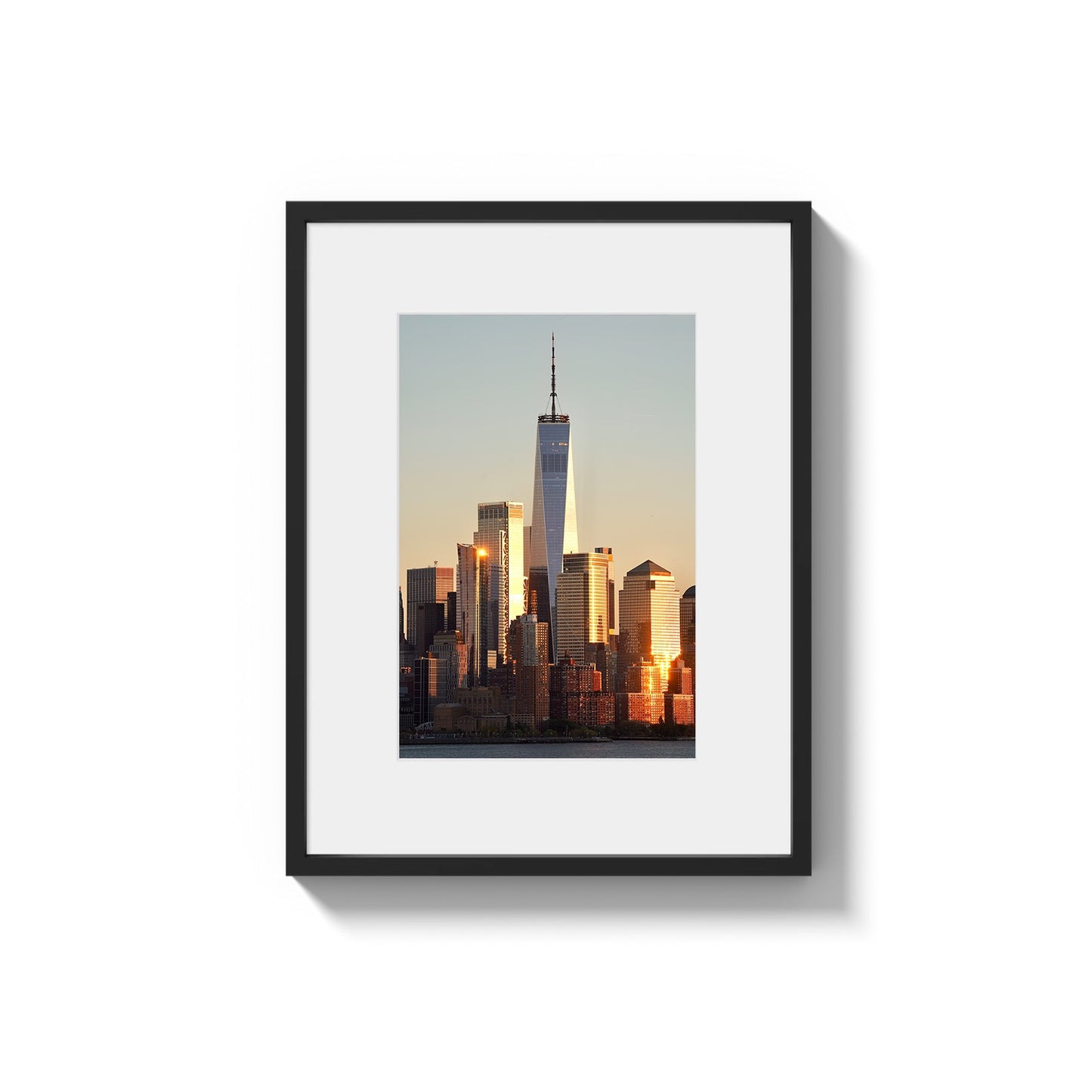 Sunset View of One World Trade Center - Framed Photography Print