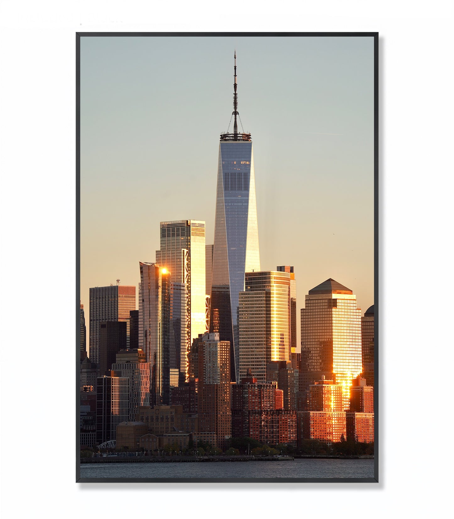 Sunset View of One World Trade Center - Framed Photography Print