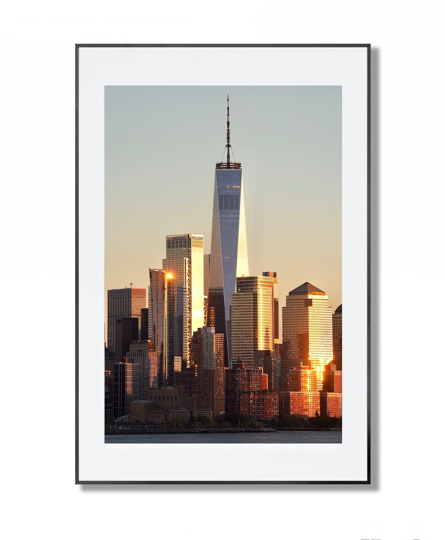 Sunset View of One World Trade Center - Framed Photography Print