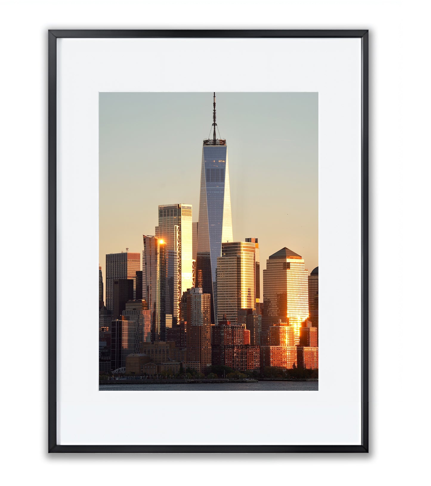 Sunset View of One World Trade Center - Framed Photography Print