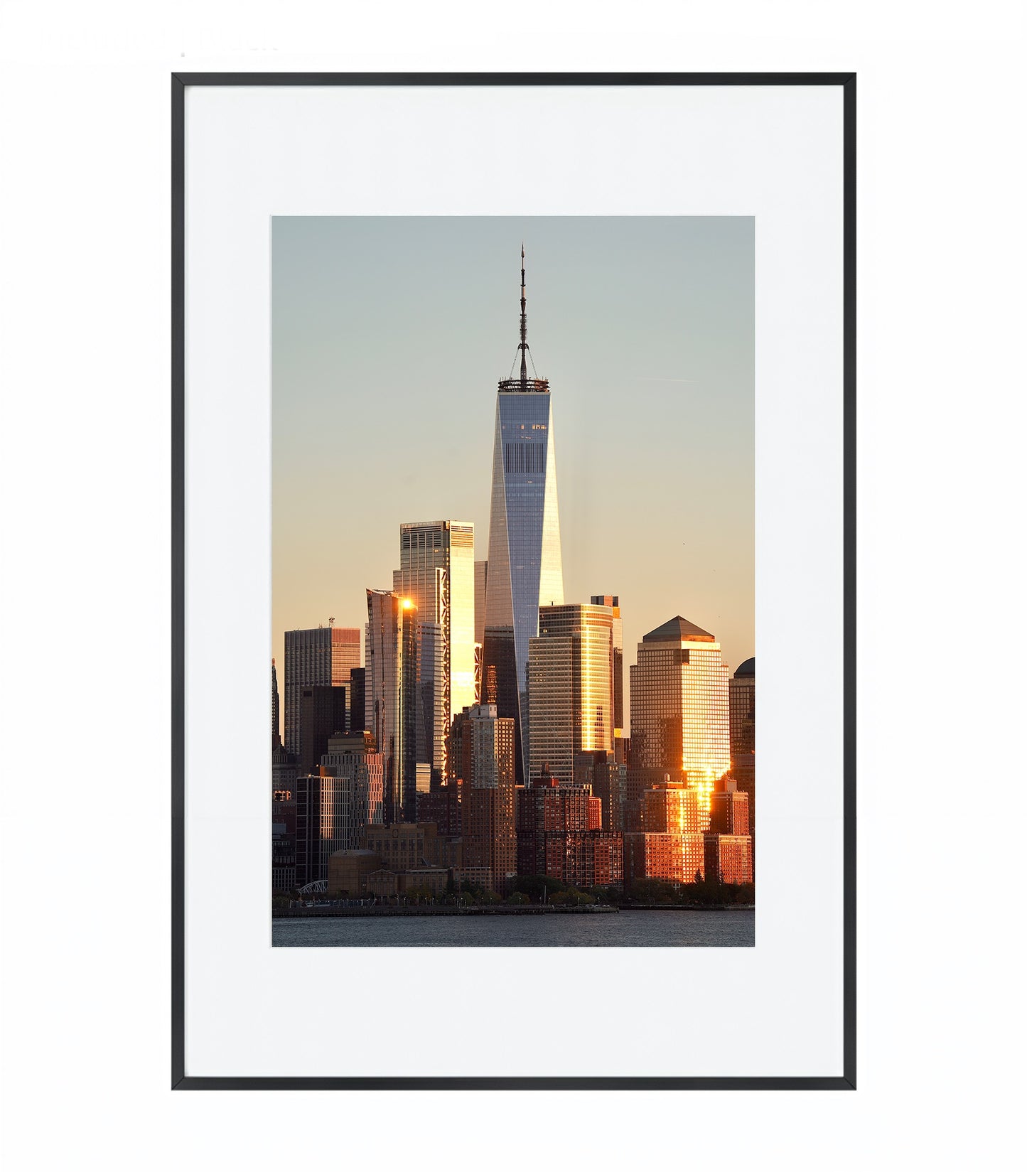 Sunset View of One World Trade Center - Framed Photography Print