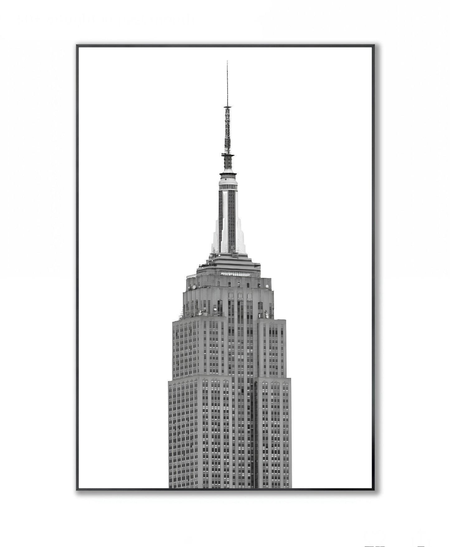 Minimalistic Icon Empire State - Framed Photography Print