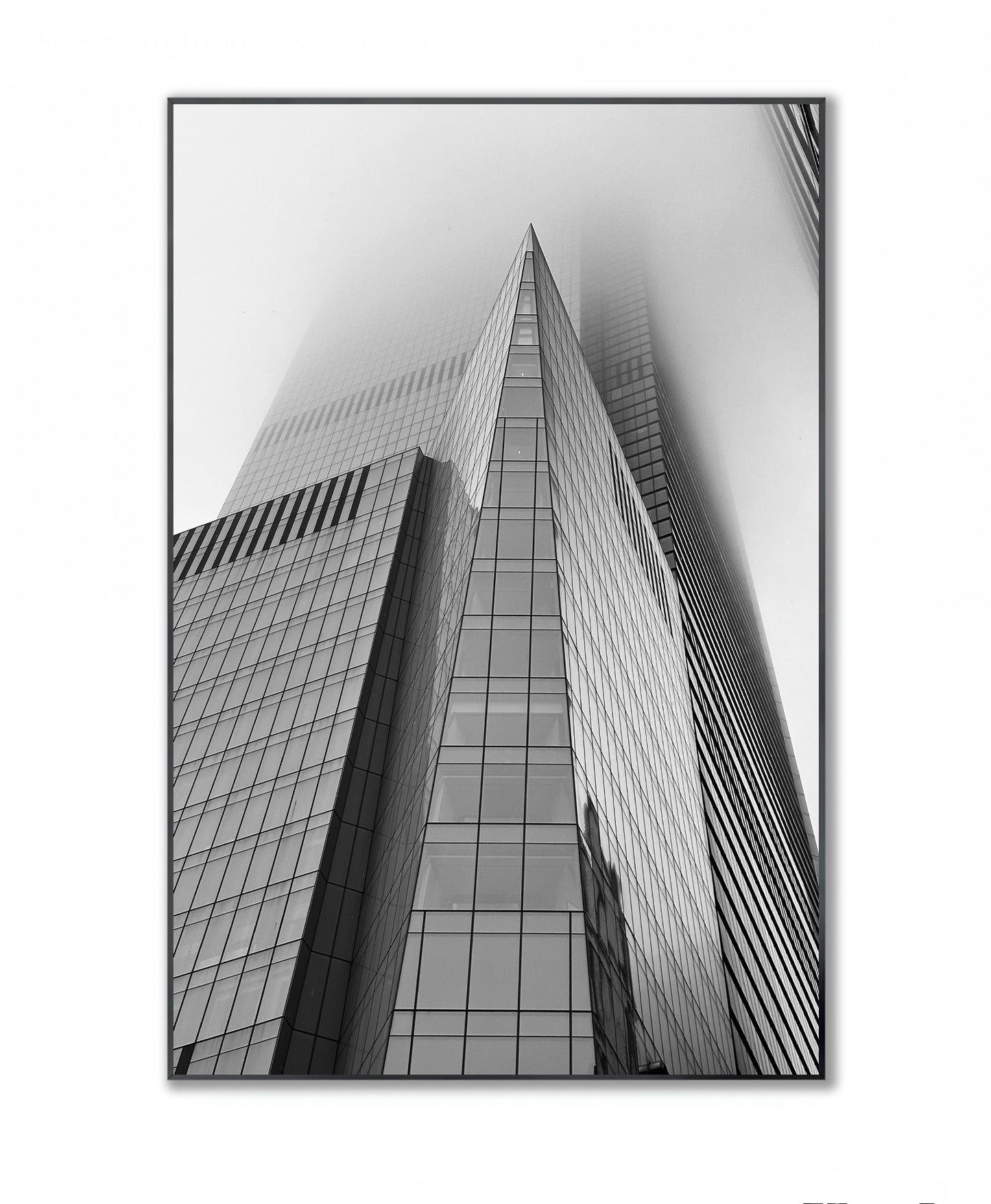 Hudson Yards in Fog - Framed Photography Print