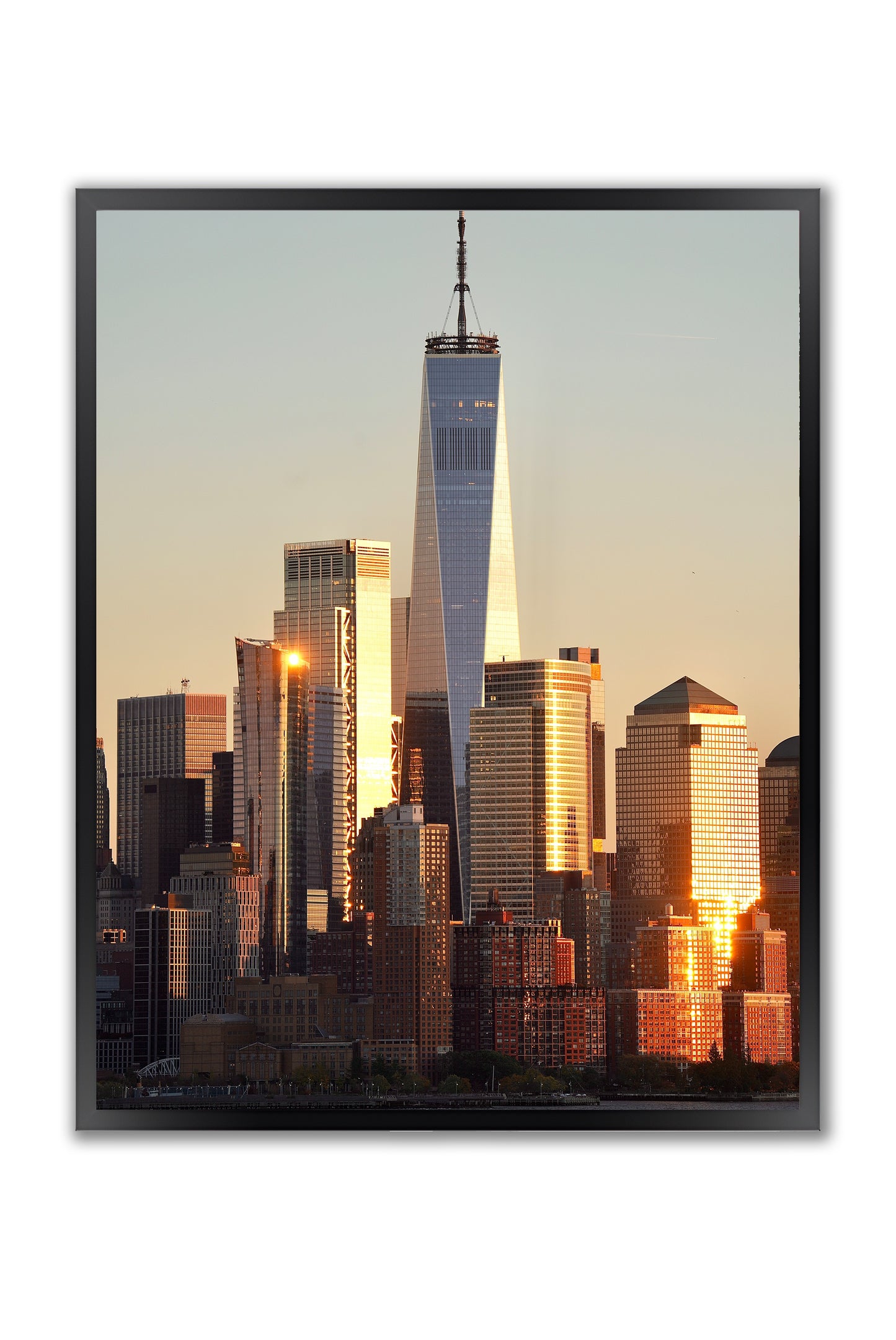 Sunset View of One World Trade Center - Framed Photography Print