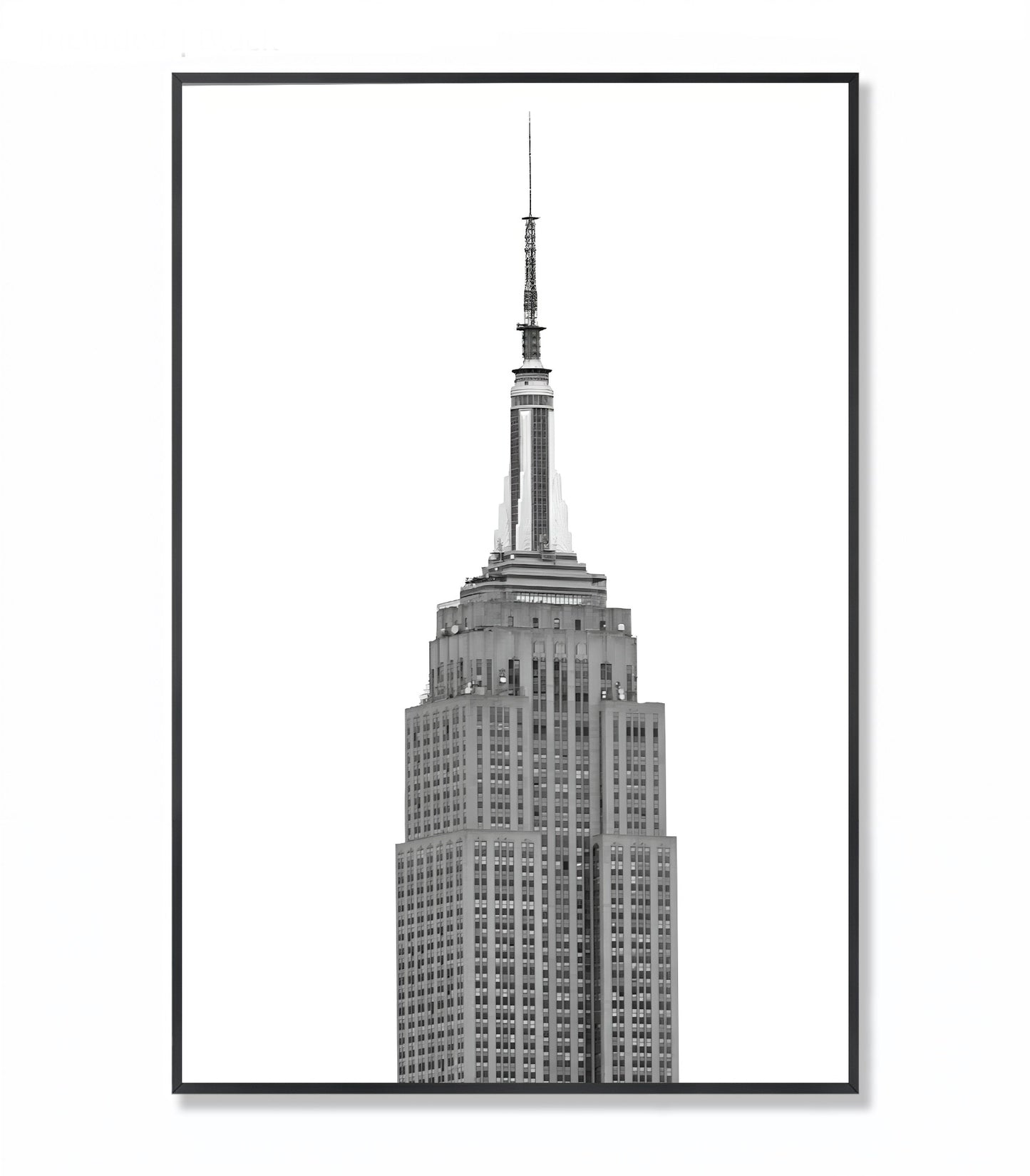 Minimalistic Icon Empire State - Framed Photography Print