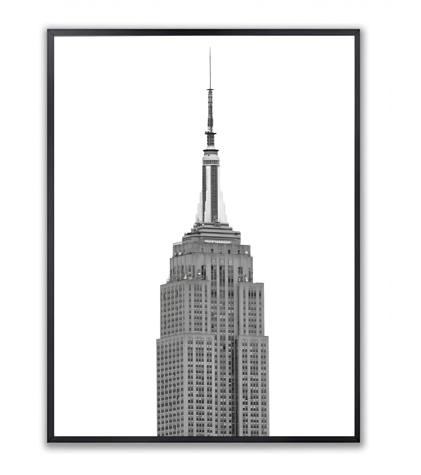 Minimalistic Icon Empire State - Framed Photography Print