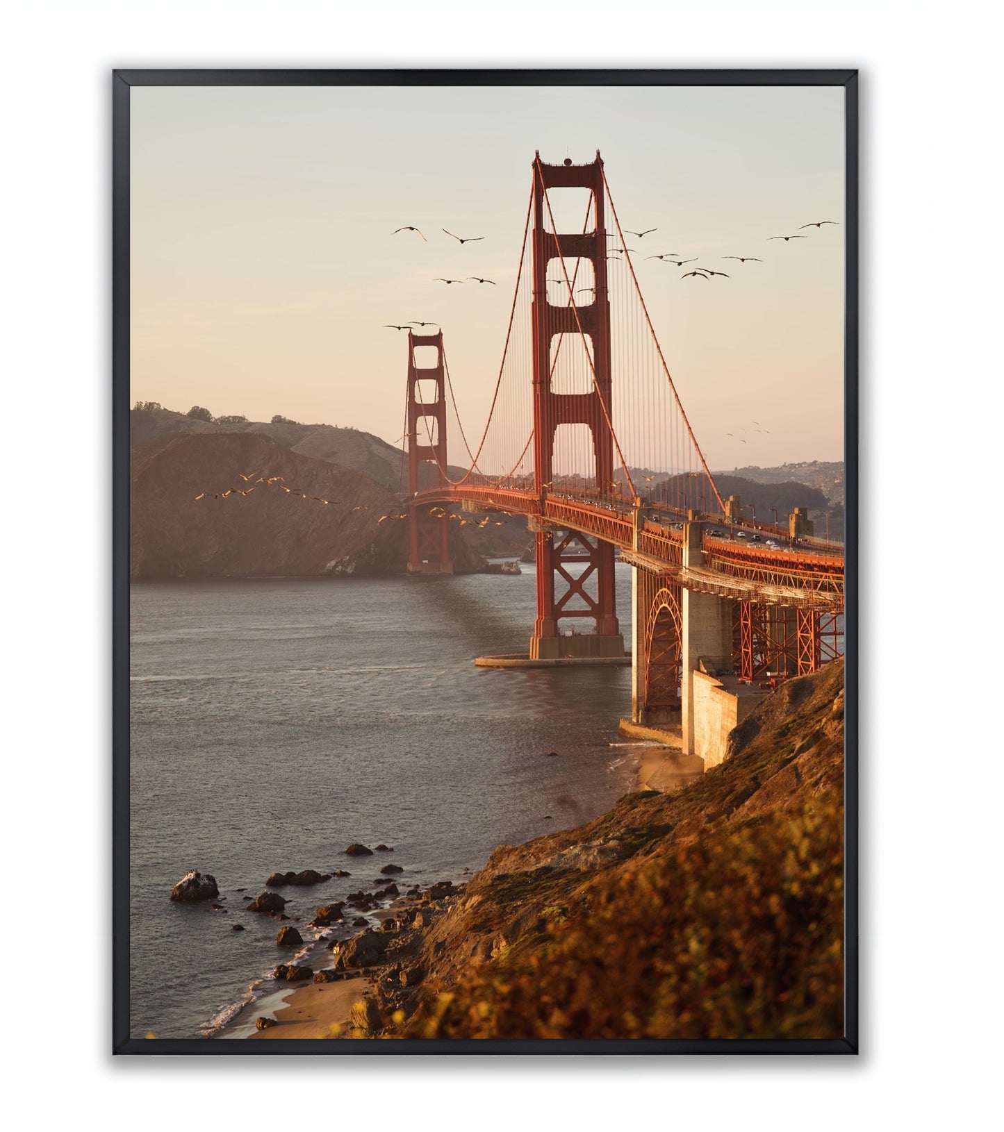 Golden Gates, San Francisco, California- Framed Photography Poster