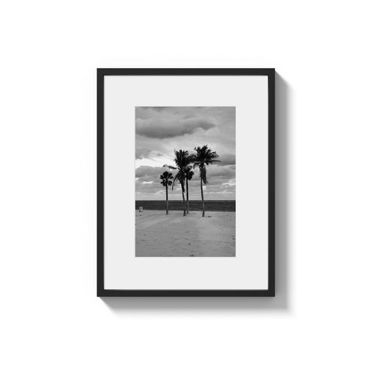 Coastal Monologue in Four Palms - Framed Photography Print