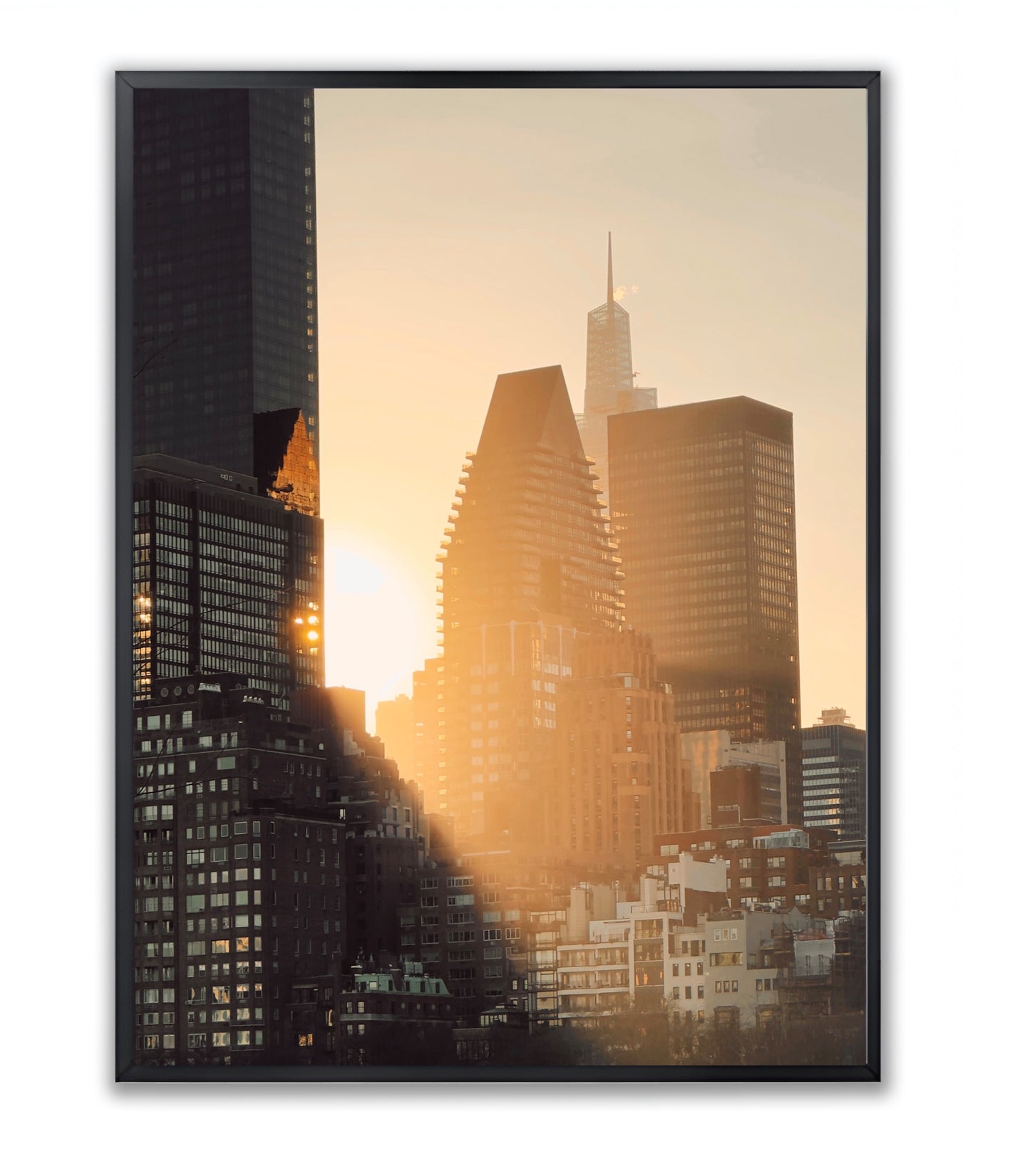Manhattan Golden Hour - Framed Photography Print