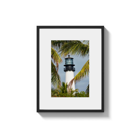 Cape Florida - Miami Lighthouse - Framed Photography Print