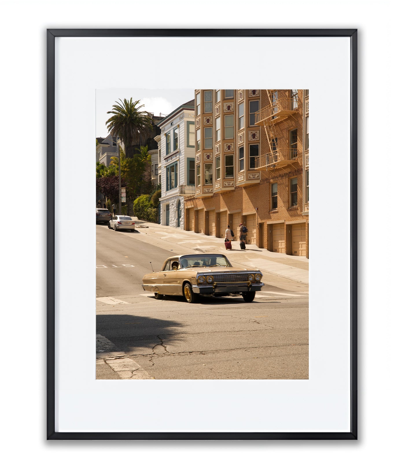 San Francisco Streets: Vintage Car - Framed Photography Print