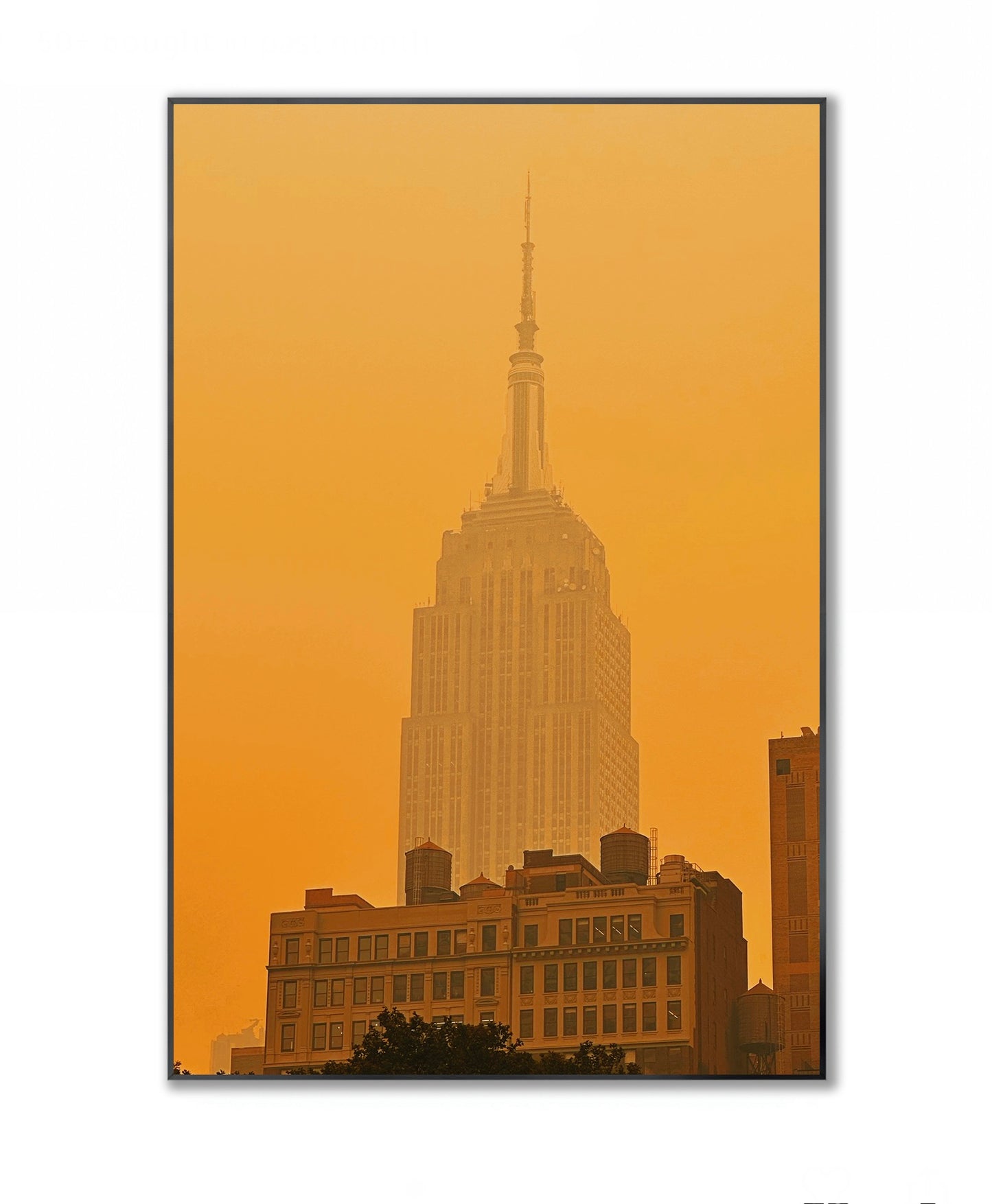 Empire State Under Canadian Smoke- Framed Photography Print