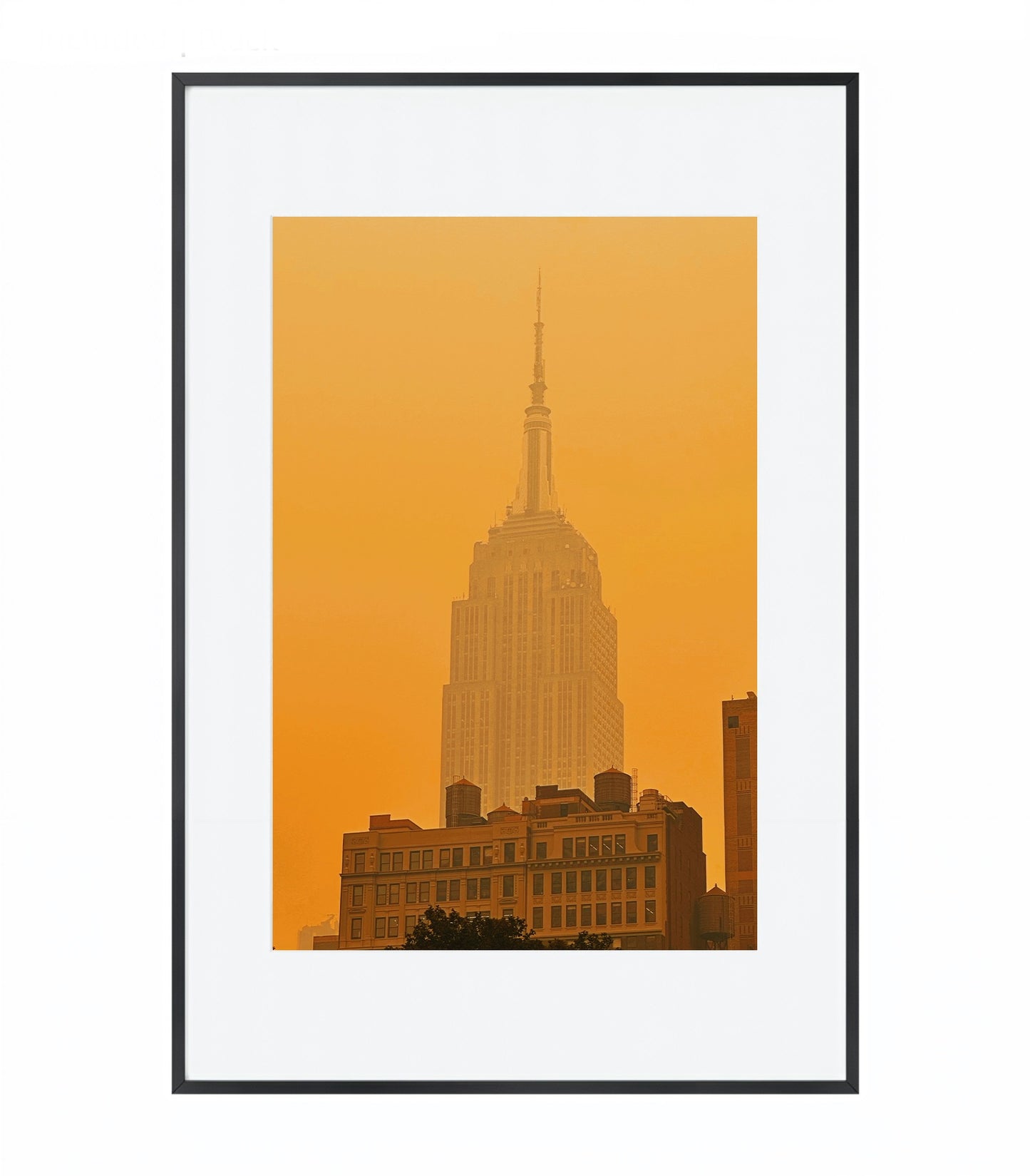 Empire State Under Canadian Smoke- Framed Photography Print