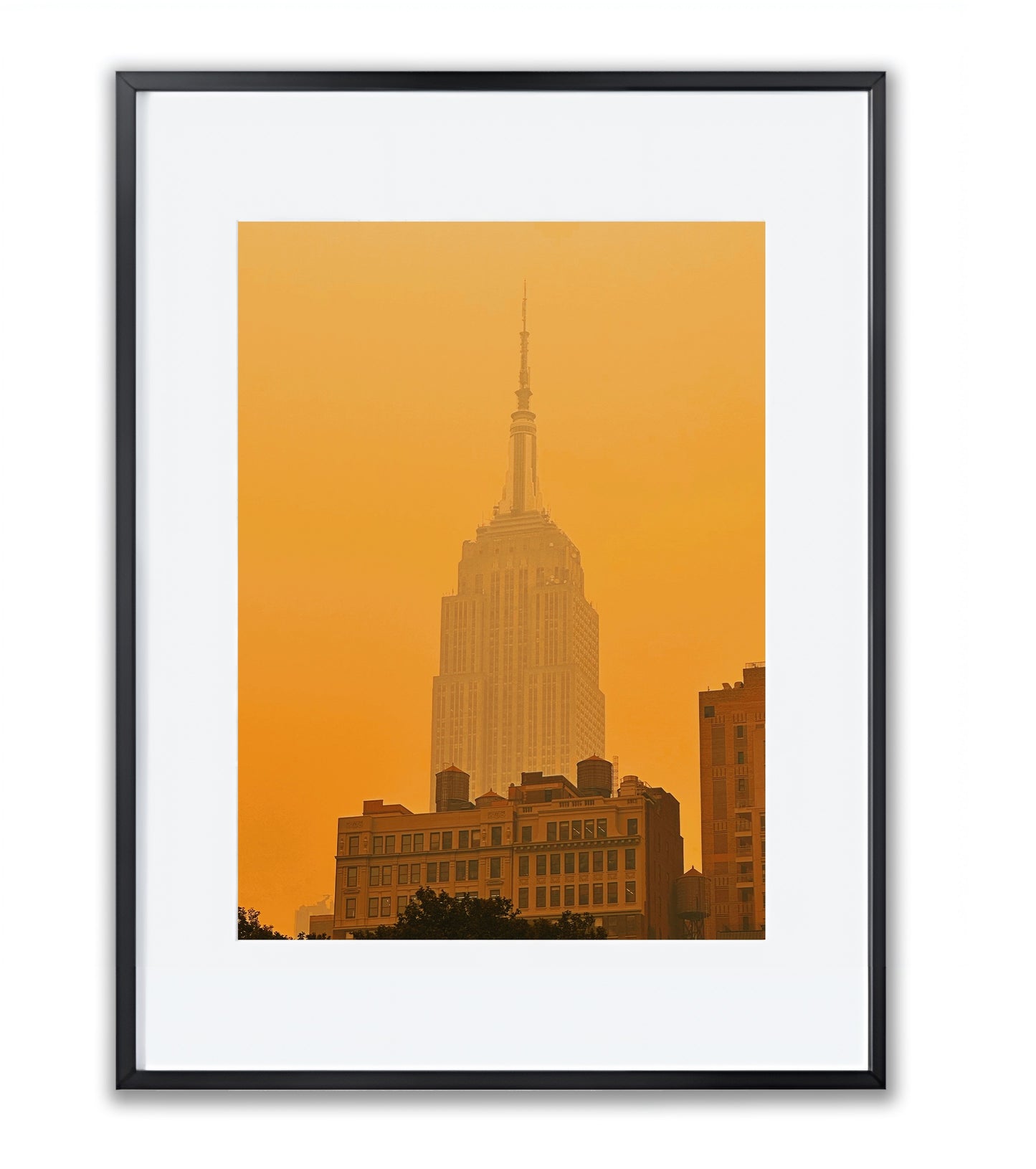 Empire State Under Canadian Smoke- Framed Photography Print