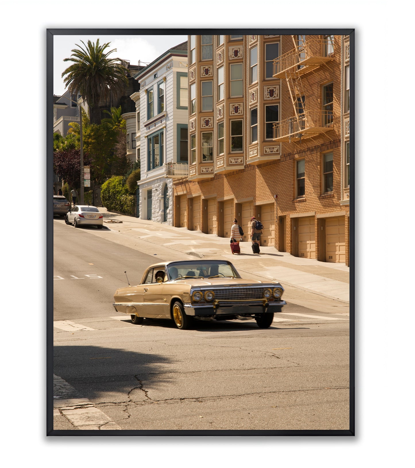 San Francisco Streets: Vintage Car - Framed Photography Print
