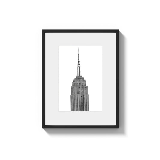 Minimalistic Icon Empire State - Framed Photography Print