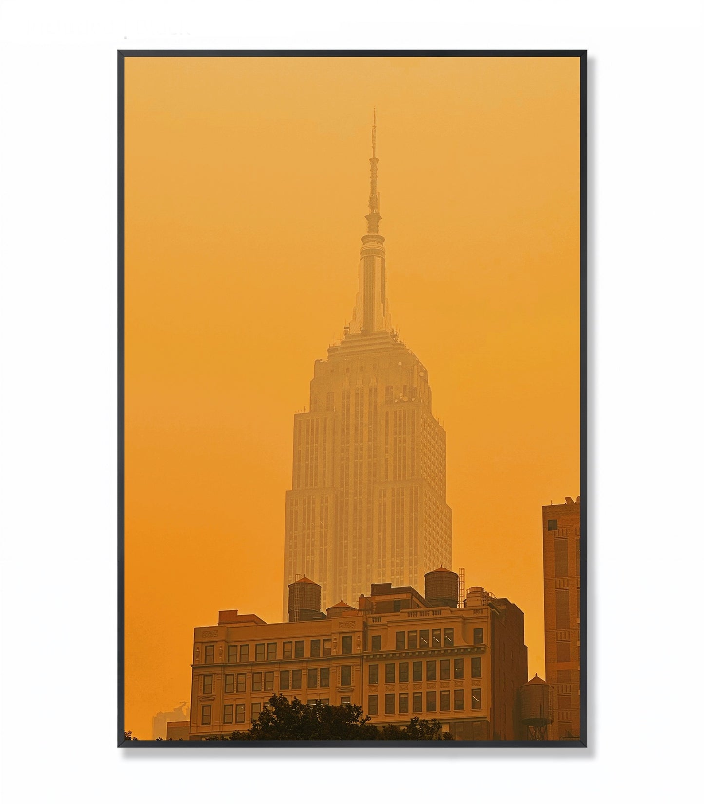Empire State Under Canadian Smoke- Framed Photography Print