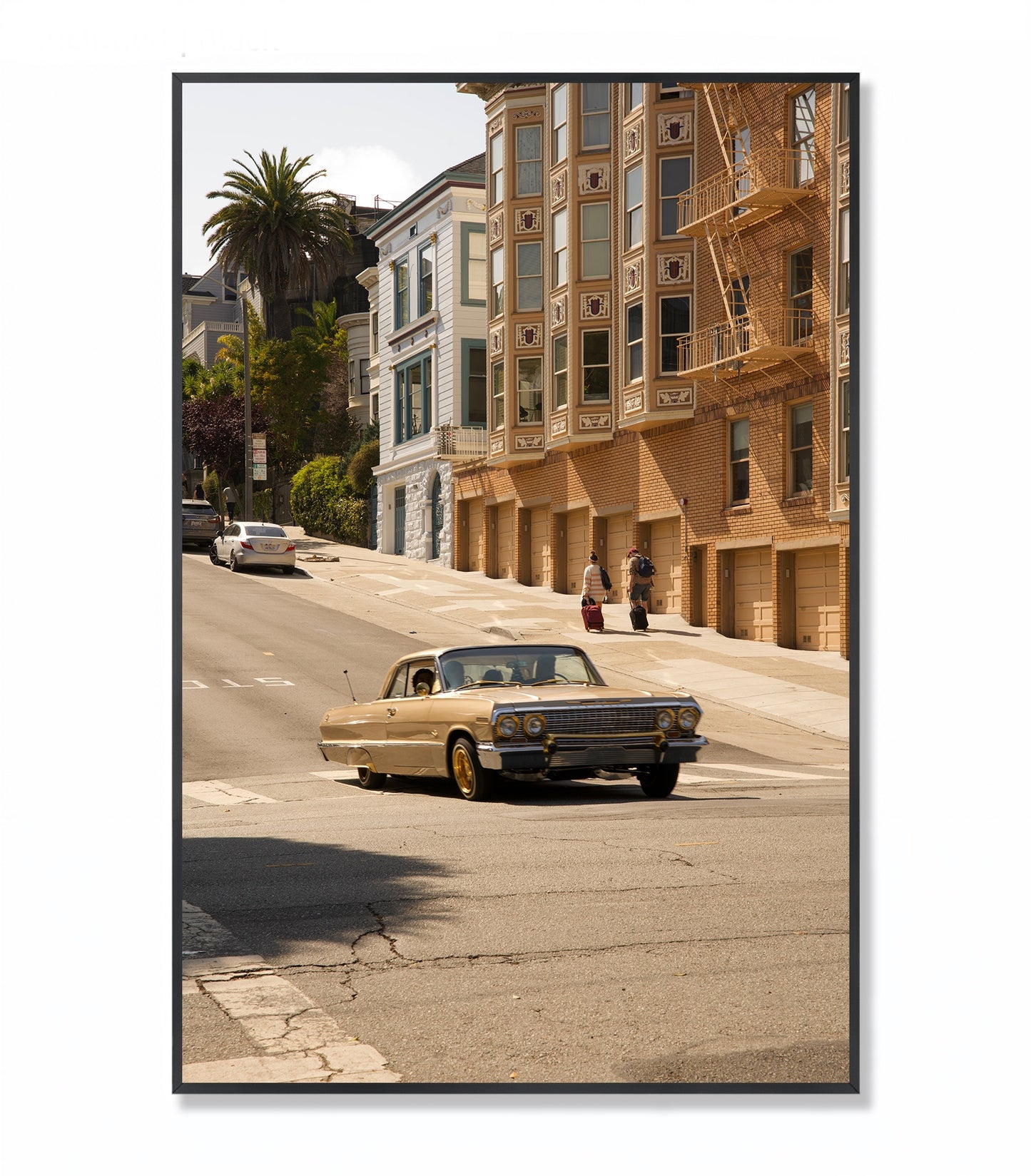 San Francisco Streets: Vintage Car - Framed Photography Print