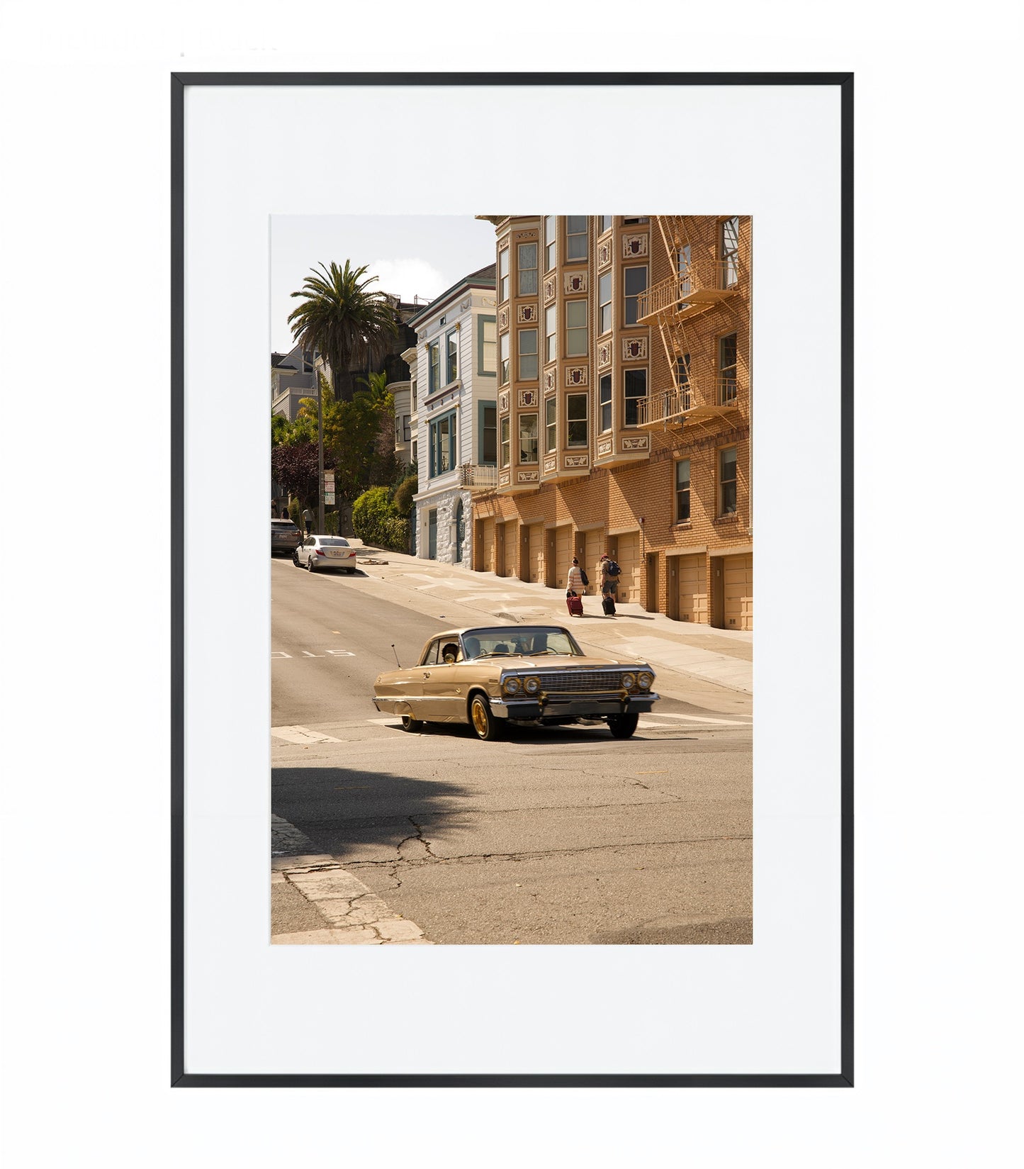 San Francisco Streets: Vintage Car - Framed Photography Print