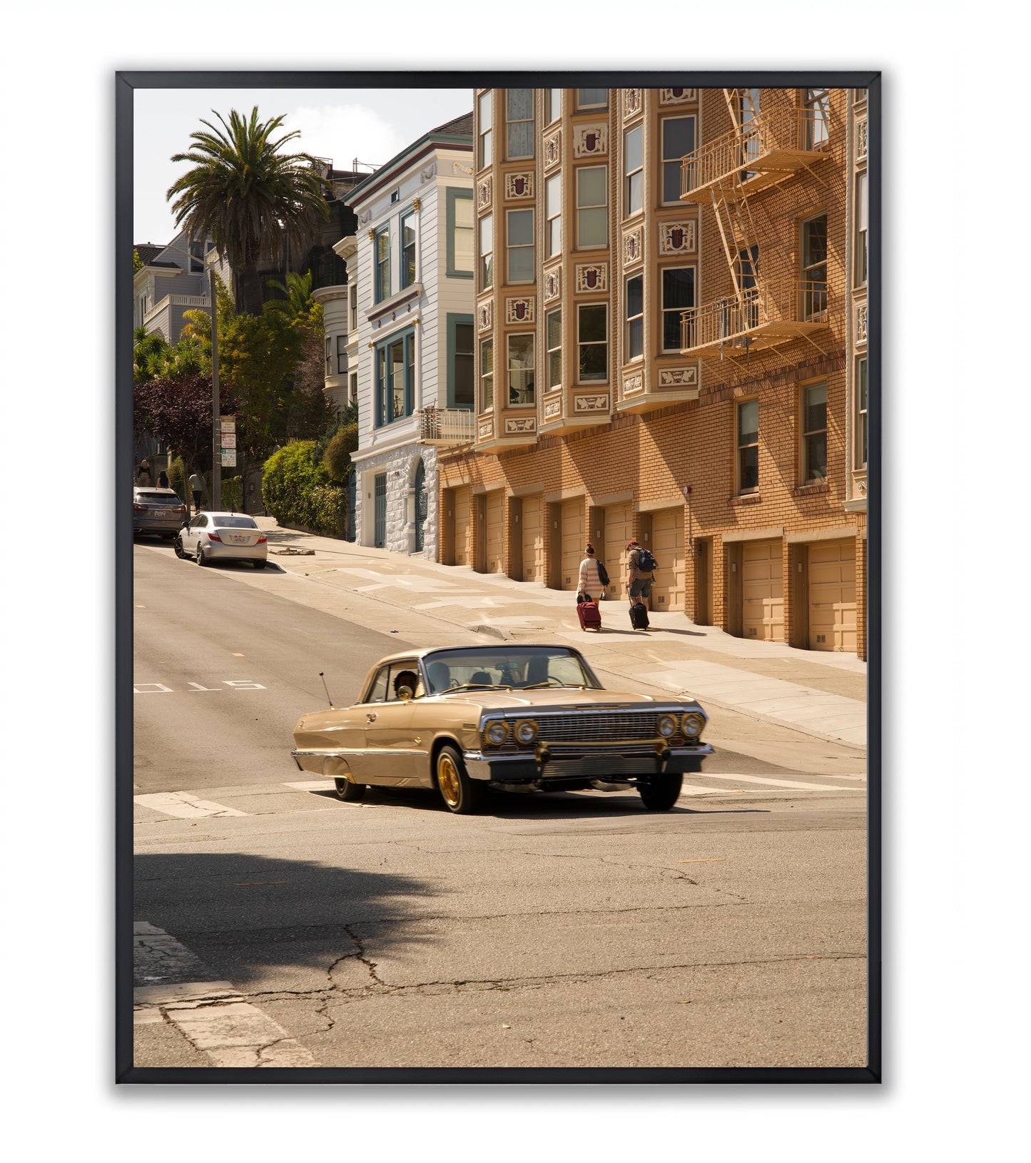 San Francisco Streets: Vintage Car - Framed Photography Print