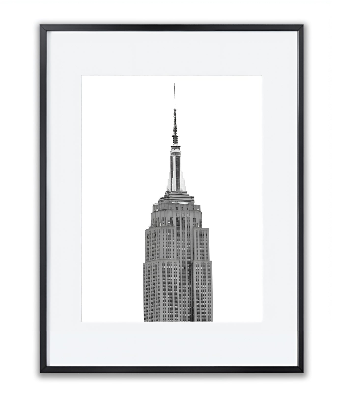 Minimalistic Icon Empire State - Framed Photography Print