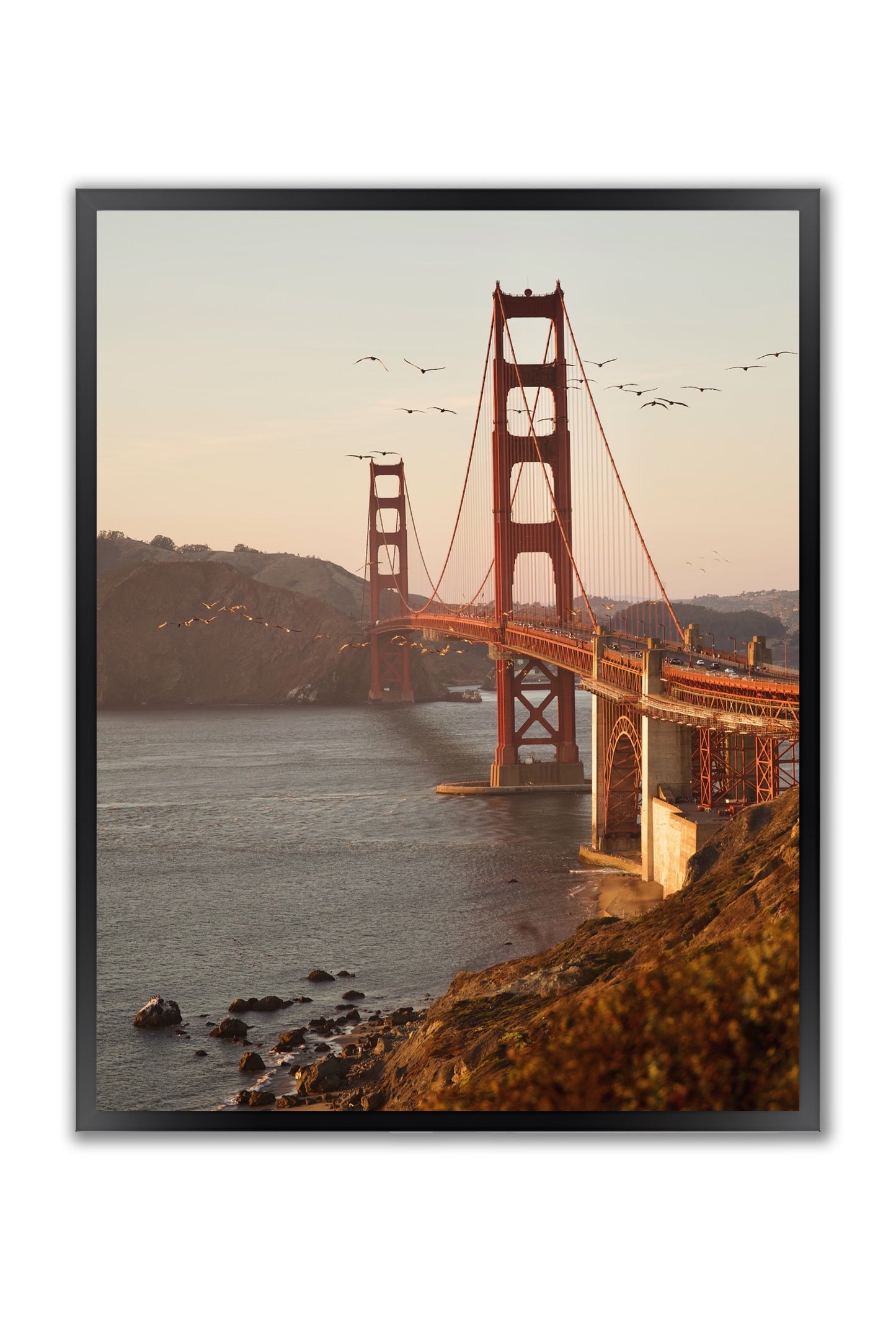 Golden Gates, San Francisco, California- Framed Photography Poster