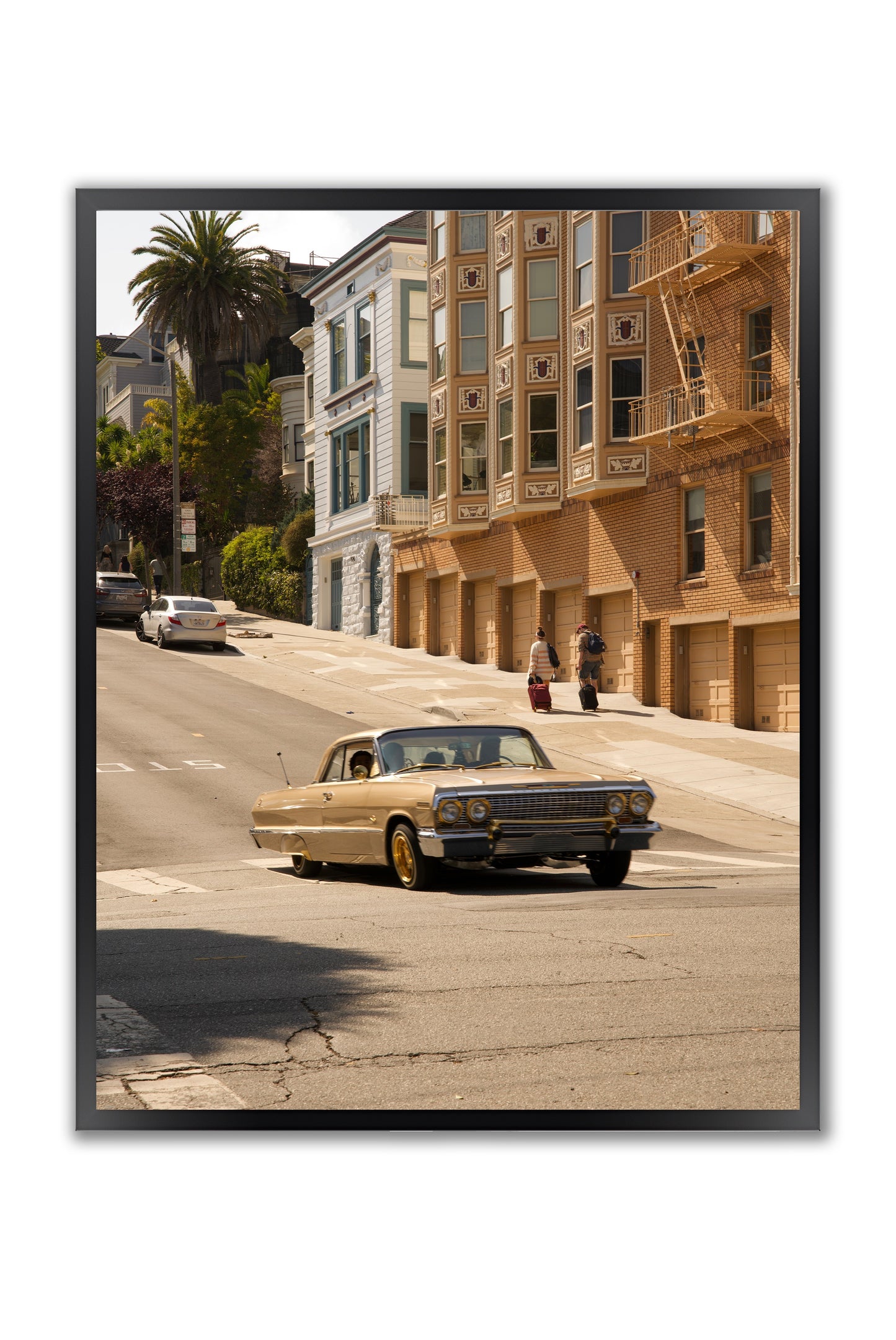 San Francisco Streets: Vintage Car - Framed Photography Print